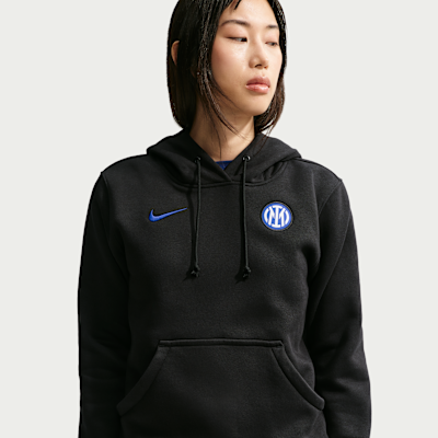 Nike Inter Milan Phoenix Fleece Nike Football Kapüşonlu Kadın Sweatshirt'ü