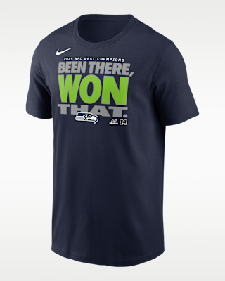 Мужская футболка Seattle Seahawks 2025 NFC West Champions Trophy Collection Nike NFL