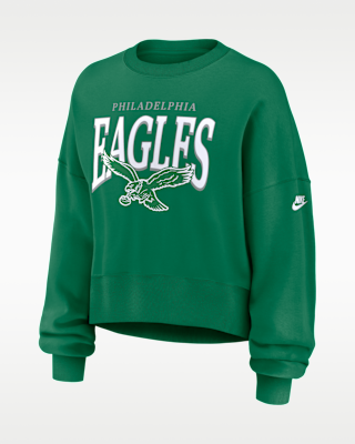 Женские  Philadelphia Eagles Rewind Phoenix Nike NFL Oversized Pullover Crew