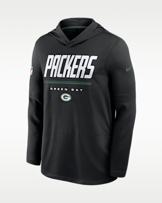Мужские  Green Bay Packers Sideline Nike Dri-FIT NFL Long-Sleeve Hooded Top