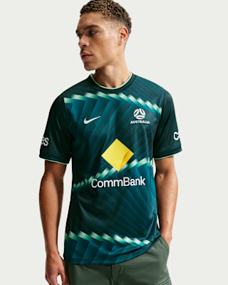 Мужские шорты Australia Academy Pro Nike Dri-FIT Soccer Pre-Match Short-Sleeve Top