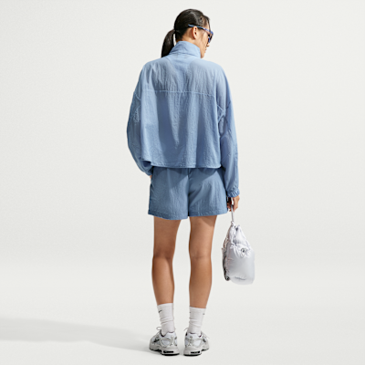 Nike Sportswear Bol Kesimli Yüksek Belli Hafif Ripstop Kadın Şortu görsel 5
