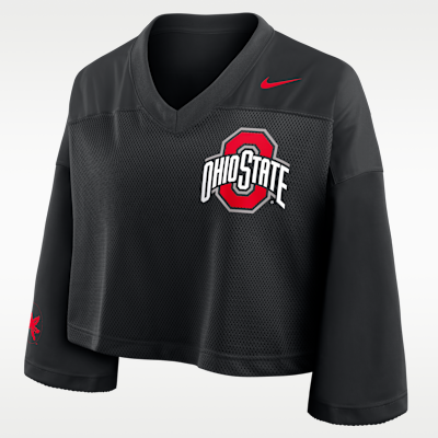 Ohio State Jersey Women's Nike Dri-FIT College Cropped Top