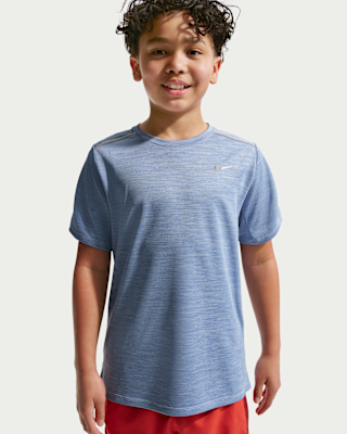 Детские шорты Nike Miler Big Kids' Dri-FIT Short-Sleeve Top