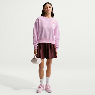 Γυναικείο φούτερ σε φαρδιά γραμμή με crew λαιμόκοψη Nike Sportswear Phoenix Fleece