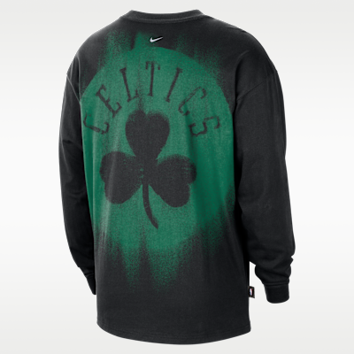 Nike Boston Celtics Standard Issue Nike Dri-FIT Uzun Kollu Erkek Basketbol Üstü görsel 2