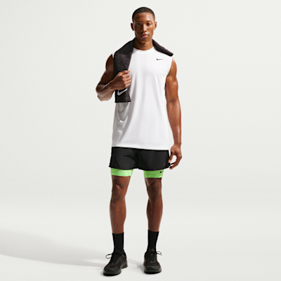 Nike Dri-FIT Kolsuz Erkek Antrenman Üstü görsel 4