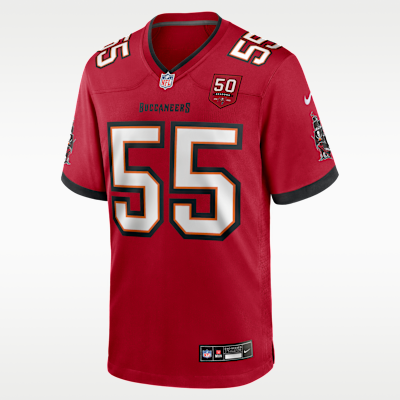 Jersey Nike de la NFL Game para hombre Derrick Brooks Tampa Bay Buccaneers 50th Anniversary