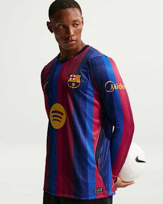 Nike Camisola de futebol Replica de manga comprida Nike Dri-FIT do equipamento principal Stadium FC Barcelona 2026/27 para homem