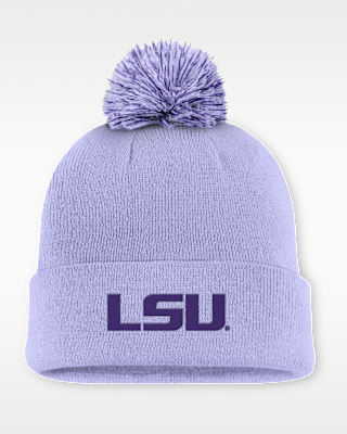 Мужские  LSU Primetime Campus Toned Nike College Cuffed Pom Beanie