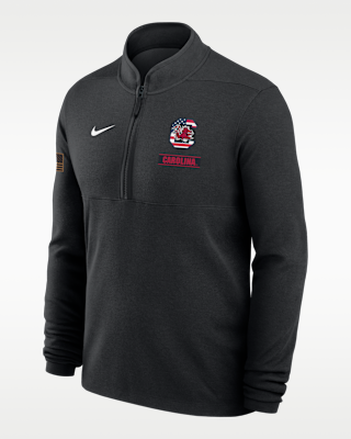 Мужские South Carolina 2026 Military Appreciation Stride Nike Dri-FIT College 1/2-Zip Long-Sleeve Top