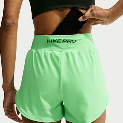Nike Pro Sculpt Dri-FIT Yüksek Belli 2'si 1 Arada 8 cm Kadın Şortu görsel 6