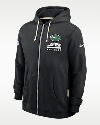 Мужское худи New York Jets Utility Player Sideline Nike Dri-FIT NFL Full-Zip Hoodie