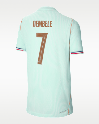 Женские джерси Ousmane Dembélé France National Team 2026 Match Away Big Kids' Nike Dri-FIT ADV Soccer Jersey