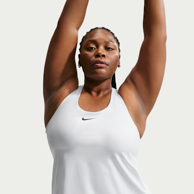 Спортивное бра Swoosh, уплотнённая чашка, средняя поддержка — Nike