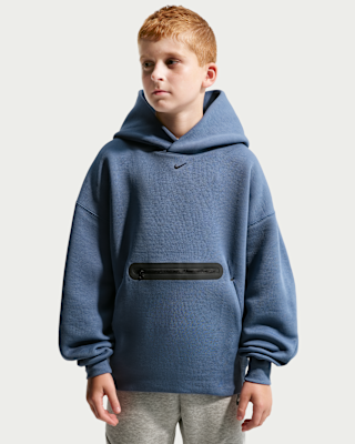 Детское худи Nike Sportswear Tech Fleece Big Kids' (Boys') Oversized Pullover Hoodie
