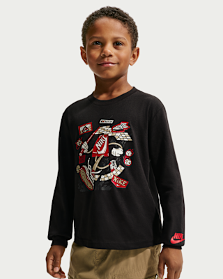 Детская футболка Nike Little Kids' Boxy Long-Sleeve