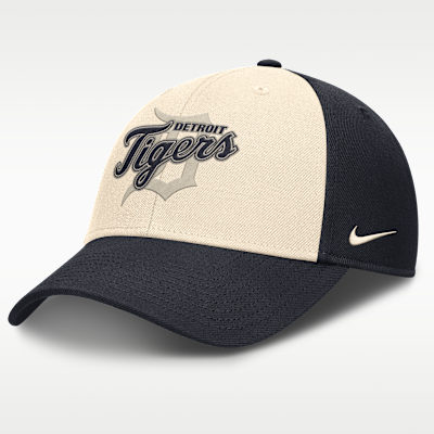 Gorra Nike Dri-FIT de la MLB ajustable para hombre Detroit Tigers Statement Club