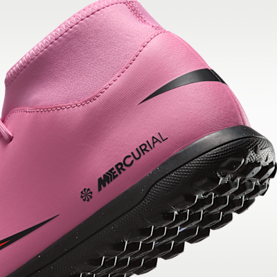 Tacos de fútbol para pasto sintético (turf) de corte high Nike Mercurial Superfly 10 Club