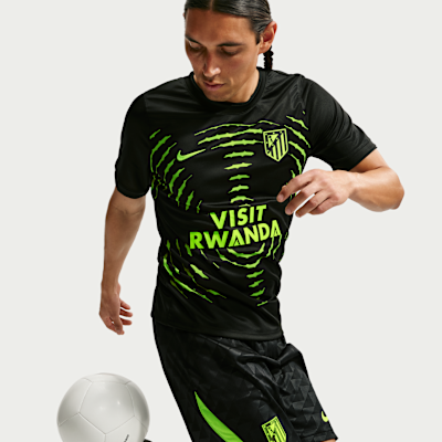 Nike Atlético Madrid Deplasman Nike Dri-FIT Maç Öncesi Erkek Futbol Üstü görsel 3