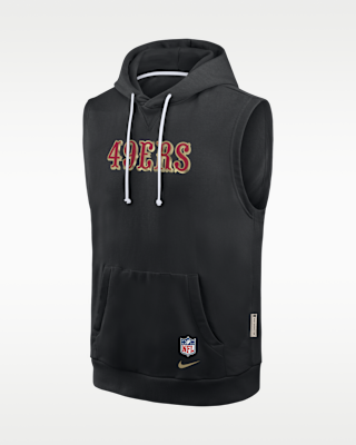 Мужское худи San Francisco 49ers Rivalries Collection Sideline Nike Dri-FIT NFL Sleeveless Pullover Hoodie