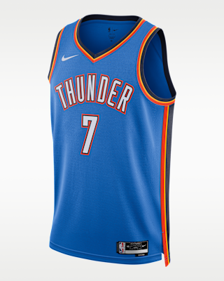 Мужские джерси Oklahoma City Thunder Icon Edition Nike Dri-FIT NBA Swingman Jersey