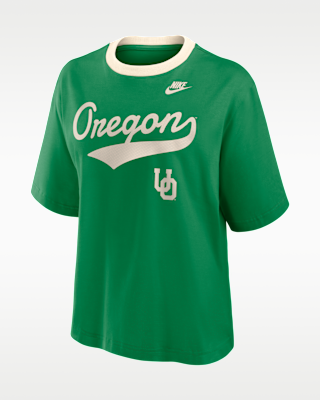 Женская футболка Oregon Legacy Fight Song Boxy Nike College