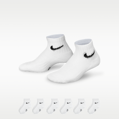 Nike Dri-FIT Performance Basics Little Kids' Ankle Socks (6 Pairs)