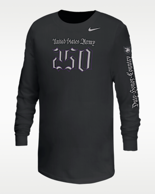 Детская футболка Army Rivalry 250th Anniversary Big Kids' Nike College Long-Sleeve