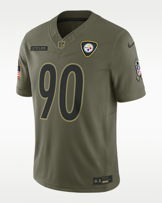Мужские джерси T.J. Watt Pittsburgh Steelers Salute to Service Nike Dri-FIT NFL Limited Jersey