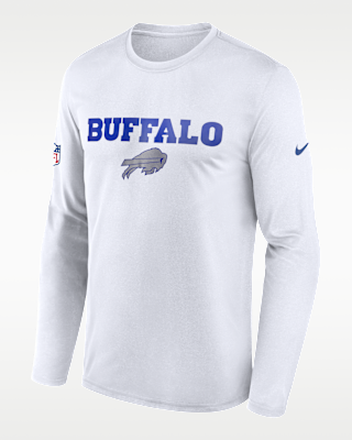 Мужская футболка Buffalo Bills Rivalries Collection Sideline Legend Small Logo Nike Dri-FIT NFL Long-Sleeve