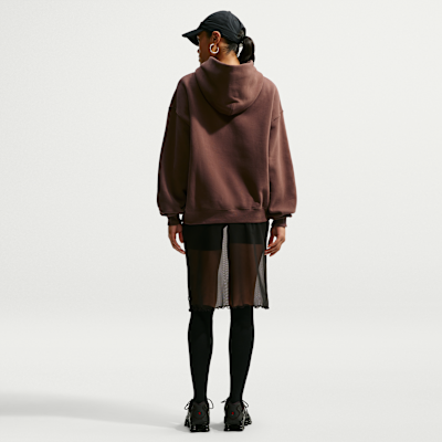 Nike Studio Fleece Orta Kalınlıkta Oversize Kapüşonlu Kadın Sweatshirt'ü görsel 5