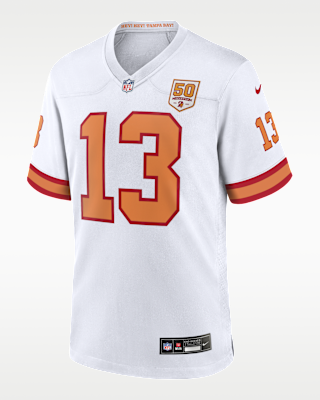 Мужские джерси Mike Evans Tampa Bay Buccaneers 50th Season Nike NFL Game Jersey