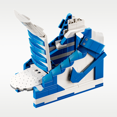 Nike Dunk x LEGO® Bausatz Sneaker-Bauset mit exklusiver Minifigur