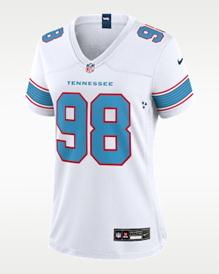 Женские джерси Jeffery Simmons Tennessee Titans Nike NFL Game Jersey