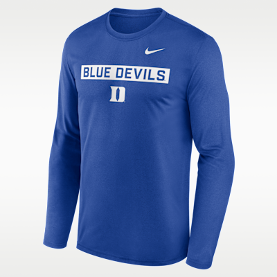 Duke Primetime Legend 2-Hit Men's Nike Dri-FIT College Long-Sleeve T-Shirt