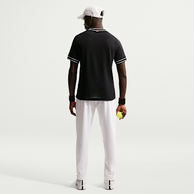 NikeCourt Heritage Kısa Kollu Erkek Tenis Üstü görsel 5