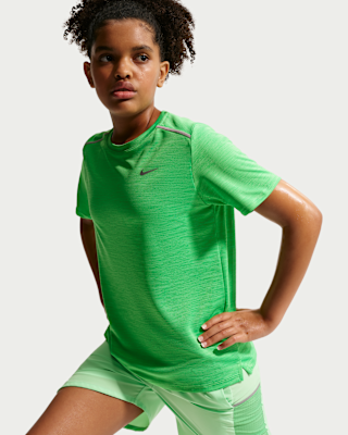 Детские шорты Nike Miler Big Kids' Dri-FIT Short-Sleeve Top