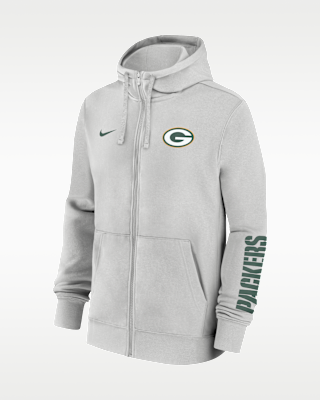 Мужское худи Green Bay Packers Club Nike NFL Full-Zip Hoodie