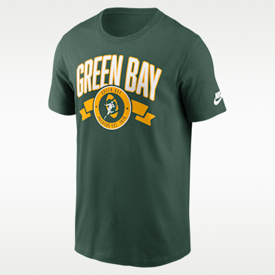 Green Bay Packers Rewind Front And Back Hit Essential Men's Nike NFL T-Shirt