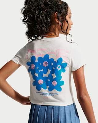 Детская футболка Nike Sportswear Big Kids' (Girls') Slim Cropped