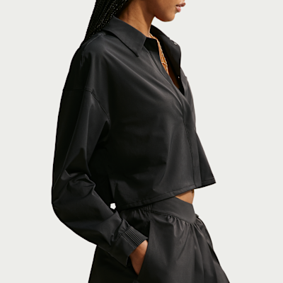 Nike 24.7 PerfectStretch Dri-FIT UV Korumalı Crop Uzun Kollu Kadın Üstü görsel 3