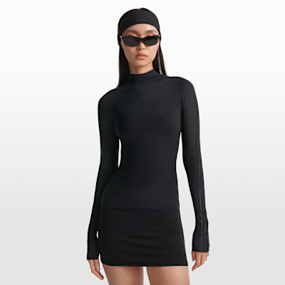 NikeSKIMS Weightless Layers Women's Mock-Neck Long-Sleeve Top