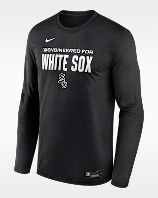Мужская футболка Chicago White Sox Authentic Collection Team Issue Nike Dri-FIT MLB Long-Sleeve