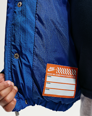 Детская куртка Nike Toddler Jacquard Logo Mixed Media Puffer