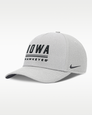 Мужские  Iowa Sideline Practice Rise Nike Dri-FIT College Adjustable Hat