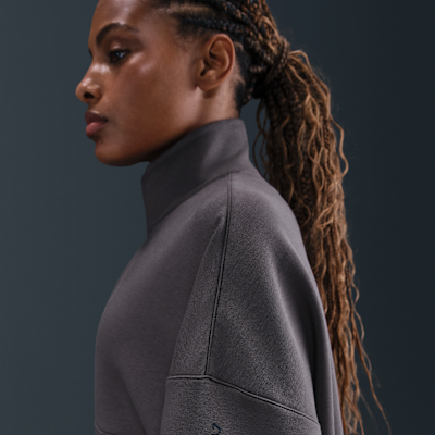 Nike 24.7 ImpossiblySoft Dri-FIT Bol Kesimli Yarım Fermuarlı Kadın Üstü görsel 6