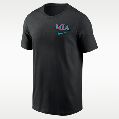 Playera Nike de la MLB para hombre Miami Marlins City Connect 2-Hit