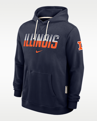 Мужское худи Illinois Sideline Nike Dri-FIT Pullover Hoodie