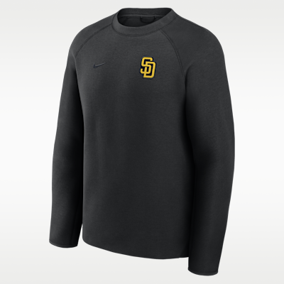 Sudadera de cuello redondo sin cierre Nike de la MLB para hombre San Diego Padres Tech Fleece